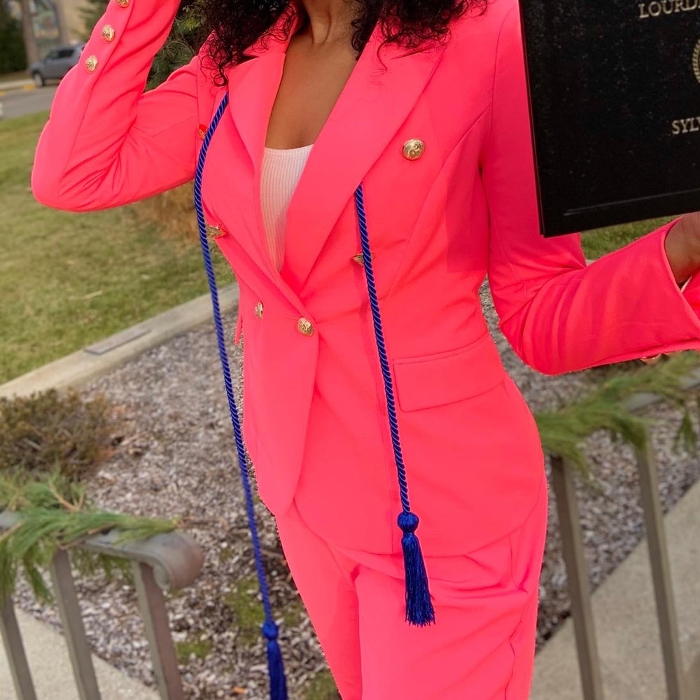 Hot Pink Women Suit